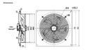 EXTRACTOR AXIAL SYSTEMAIR AW-E 630 D6 - 10990 M3/HR - 3F