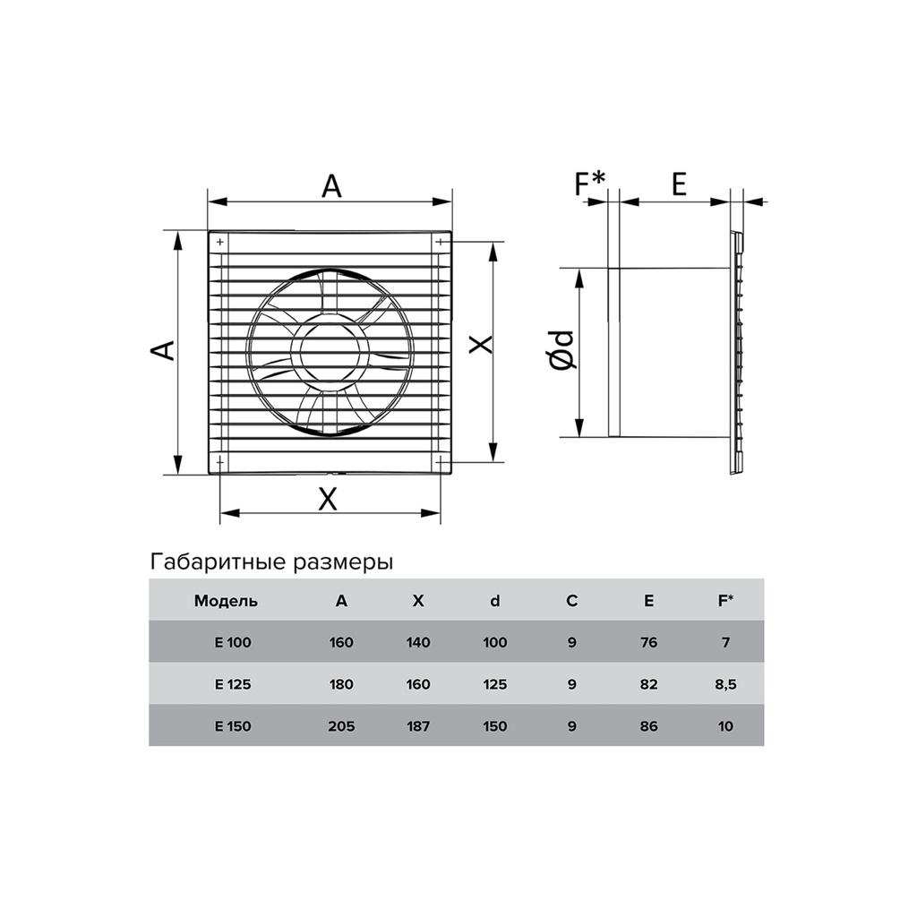 EXTRACTOR DE AIRE ERA 10CM - E 100 SC - 90M3/HR