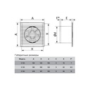 EXTRACTOR DE AIRE ERA 10CM - E 100 SC - 90M3/HR