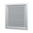 REJILLA 20x20 cm ACERO GALVANIZADO + MALLA ANTIMOSQUITO - 2020MC