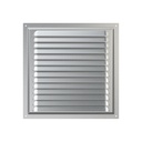 REJILLA 25x25 cm ACERO GALVANIZADO + MALLA ANTIMOSQUITO - 2525MC