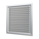 REJILLA 25x25 cm ACERO GALVANIZADO + MALLA ANTIMOSQUITO - 2525MC