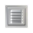 REJILLA 12x12 cm ACERO GALVANIZADO + MALLA ANTIMOSQUITO - 1212MC