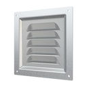REJILLA 12x12 cm ACERO GALVANIZADO + MALLA ANTIMOSQUITO - 1212MC