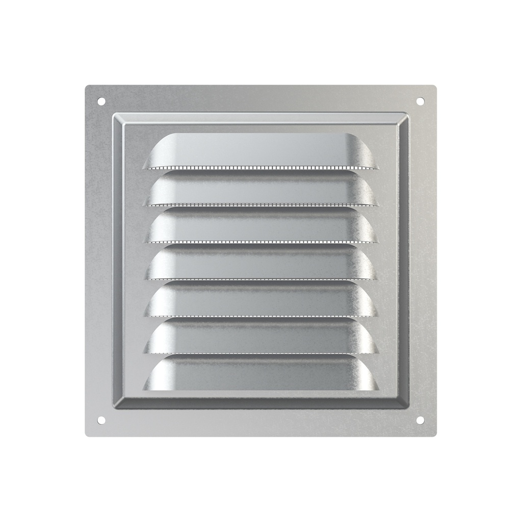REJILLA 15x15 cm ACERO GALVANIZADO + MALLA ANTIMOSQUITO - 1515MC
