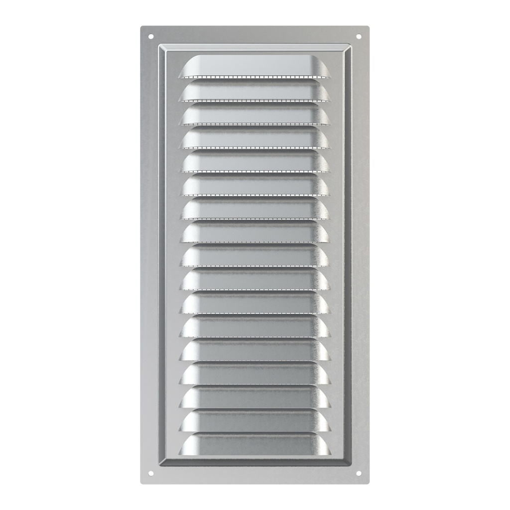 REJILLA 15x30 cm ACERO GALVANIZADO + MALLA ANTIMOSQUITO - 1530MC