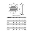 REJILLA CIRCULAR DE ALUMINIO DE  4" - ERA 10RKM 