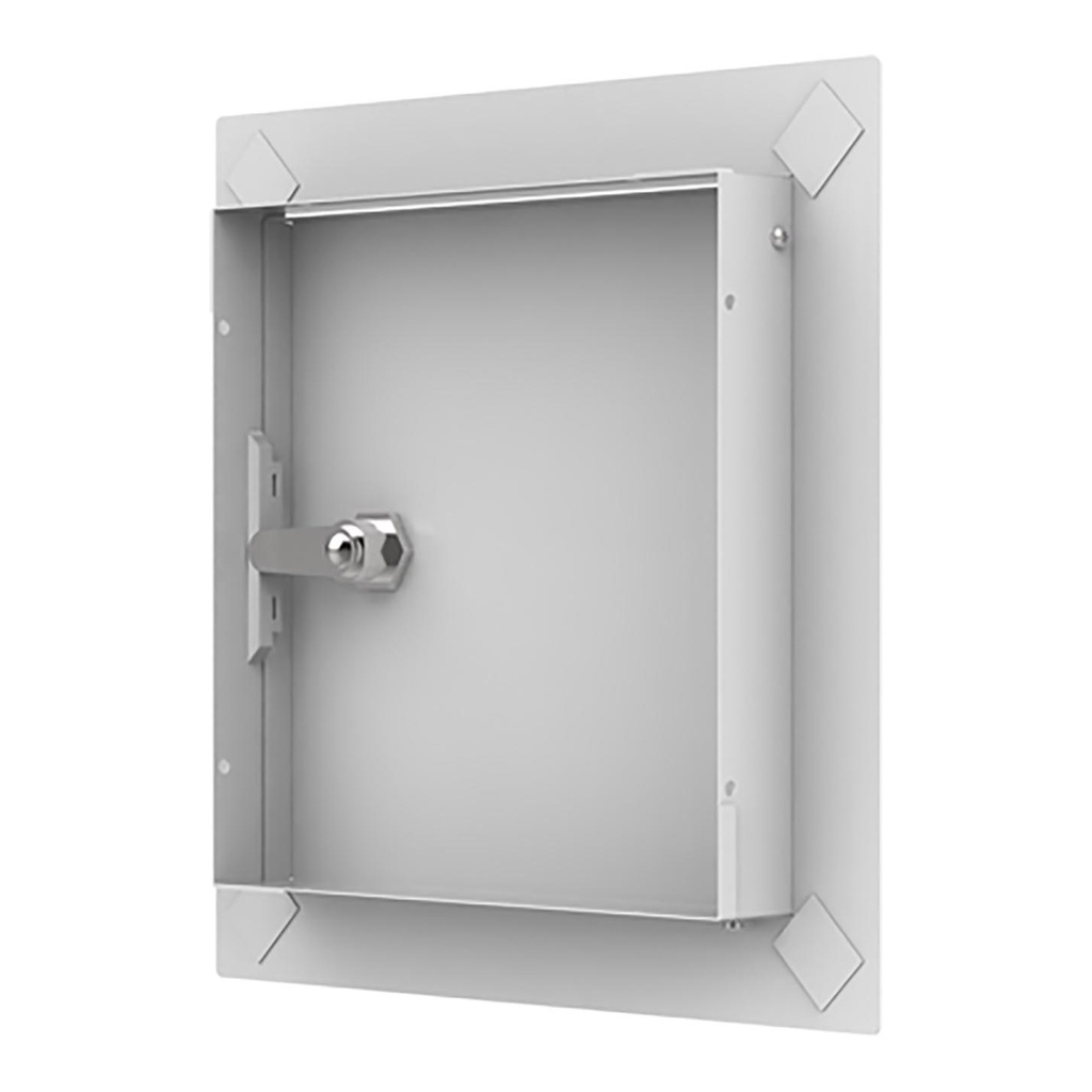 TAPA DE REGISTRO 20x20 cm ACERO Y CERRADURA - LT2020M 