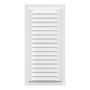 REJILLA 15x30 cm ACERO GALVANIZADO POLIMERO BLANCO - 1530ME