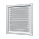 REJILLA 20x20 cm ACERO GALVANIZADO POLIMERO BLANCO - 2020ME