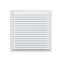 REJILLA 30x30 cm ACERO GALVANIZADO POLIMERO BLANCO - 3030ME