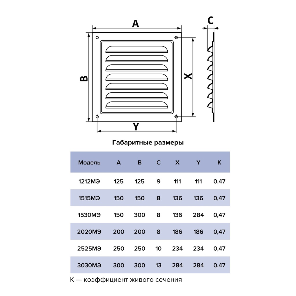 REJILLA 30x30 cm ACERO GALVANIZADO POLIMERO BLANCO - 3030ME