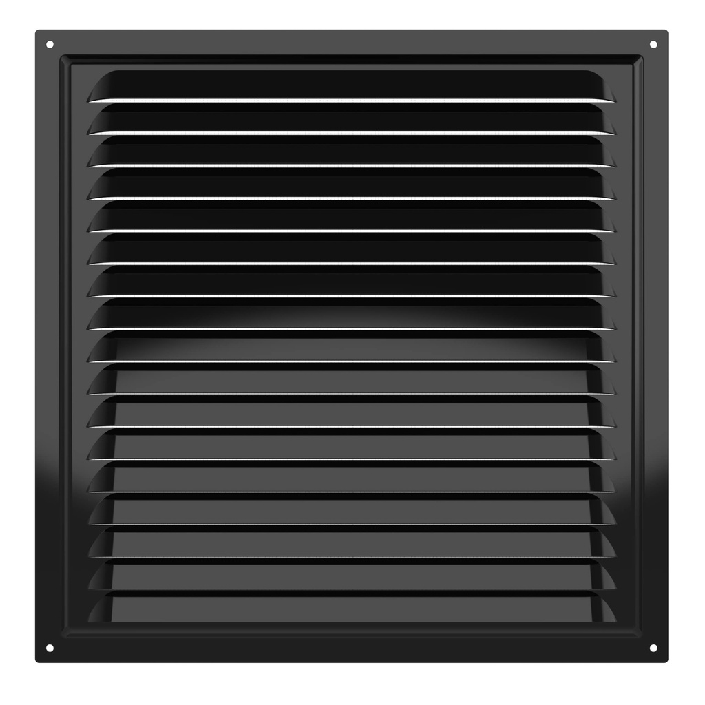 REJILLA 30x30 cm ACERO GALVANIZADO POLIMERO NEGRO - 3030ME 