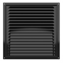 REJILLA 30x30 cm ACERO GALVANIZADO POLIMERO NEGRO - 3030ME 