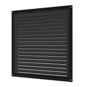 REJILLA 30x30 cm ACERO GALVANIZADO POLIMERO NEGRO - 3030ME 