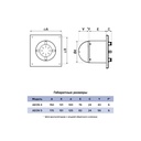 EXTRACTOR DE AIRE DICITI 10CM - AEON  4C TURBO - 115M3/HR - GRIS METALICO 