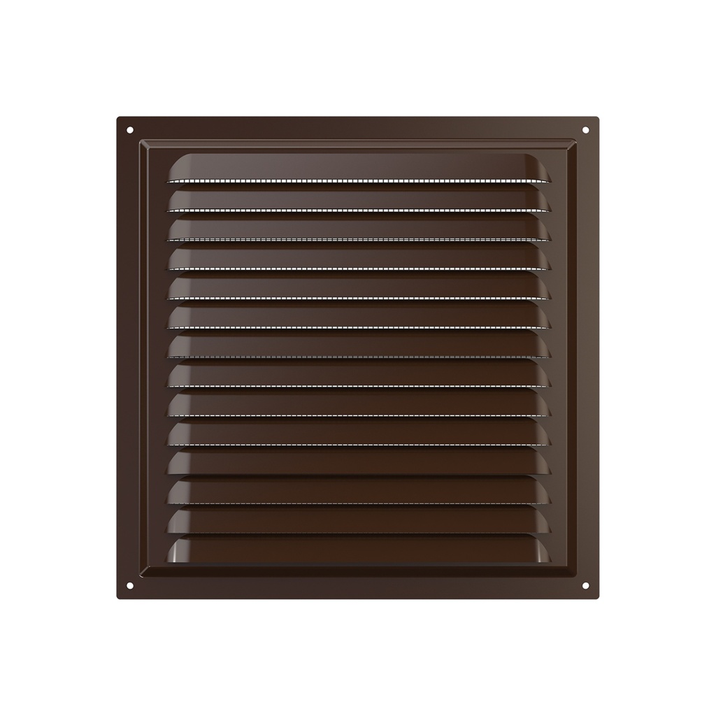 REJILLA 25x25 cm ACERO GALVANIZADO POLIMERO MARRON - 2525ME 