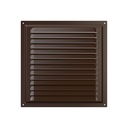 REJILLA 25x25 cm ACERO GALVANIZADO POLIMERO MARRON - 2525ME 
