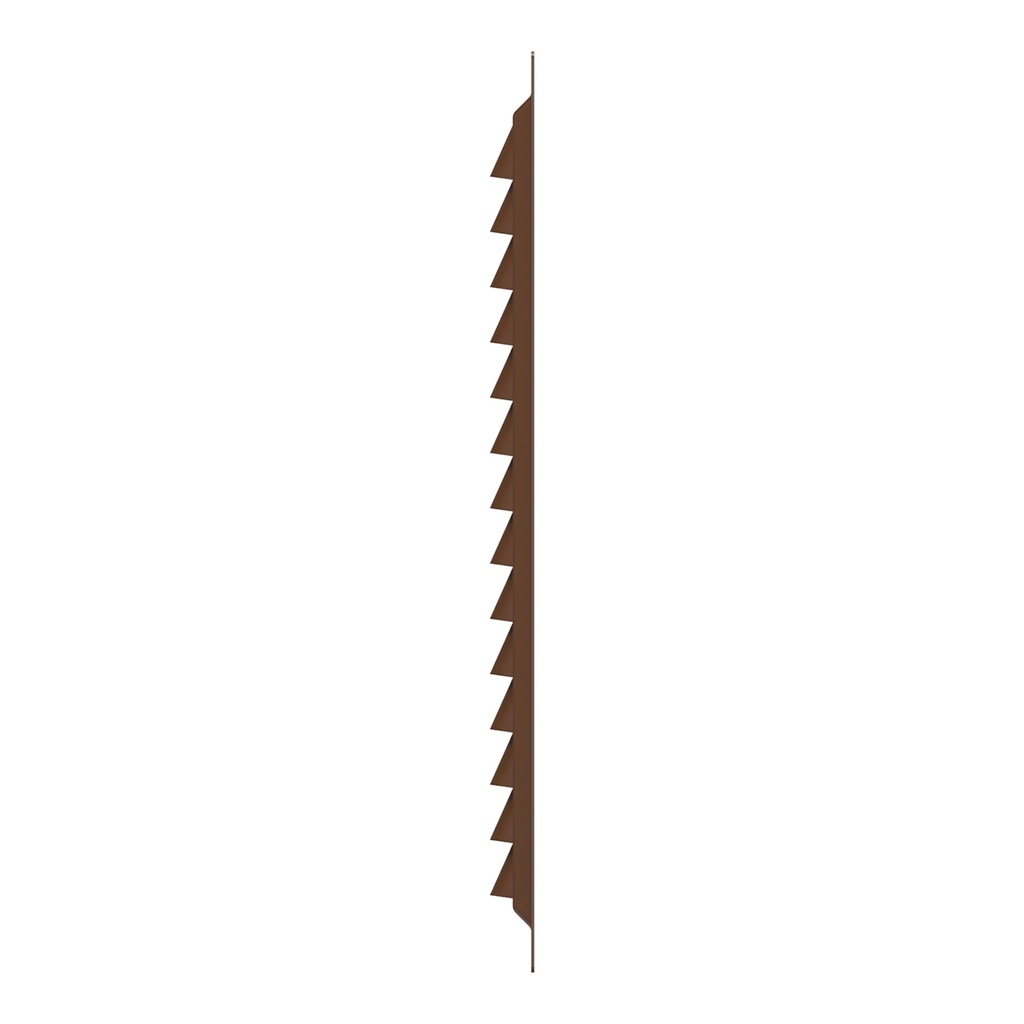 REJILLA 25x25 cm ACERO GALVANIZADO POLIMERO MARRON - 2525ME 