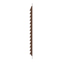 REJILLA 25x25 cm ACERO GALVANIZADO POLIMERO MARRON - 2525ME 