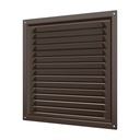 REJILLA 25x25 cm ACERO GALVANIZADO POLIMERO MARRON - 2525ME 