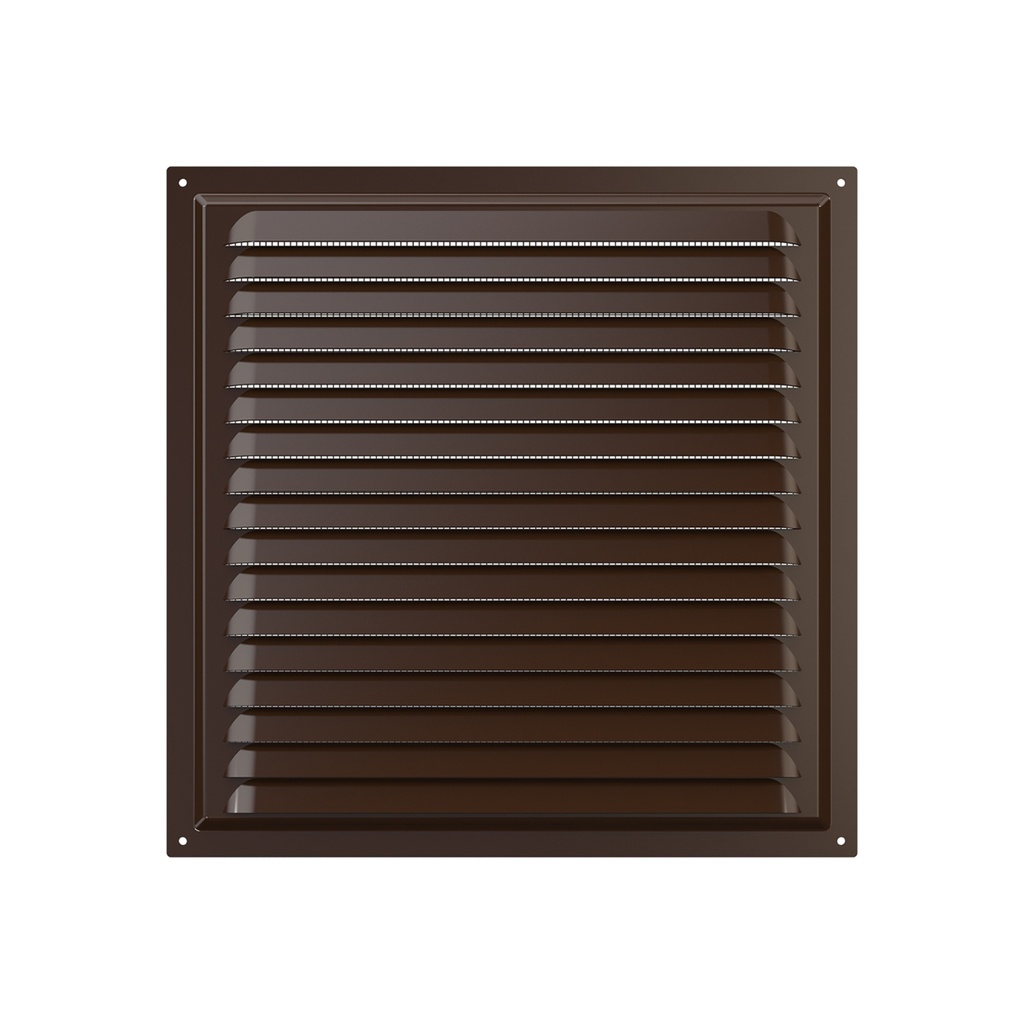 REJILLA 30x30 cm ACERO GALVANIZADO POLIMERO MARRON - 3030ME 