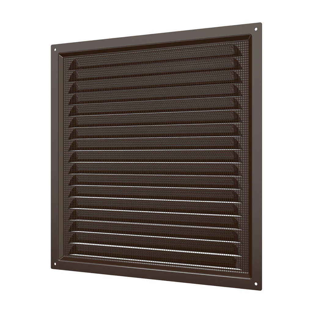 REJILLA 30x30 cm ACERO GALVANIZADO POLIMERO MARRON - 3030ME 