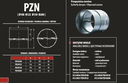 DAMPER MARIPOSA ACERO GALVANIZADO 150mm (6") - PZN 150