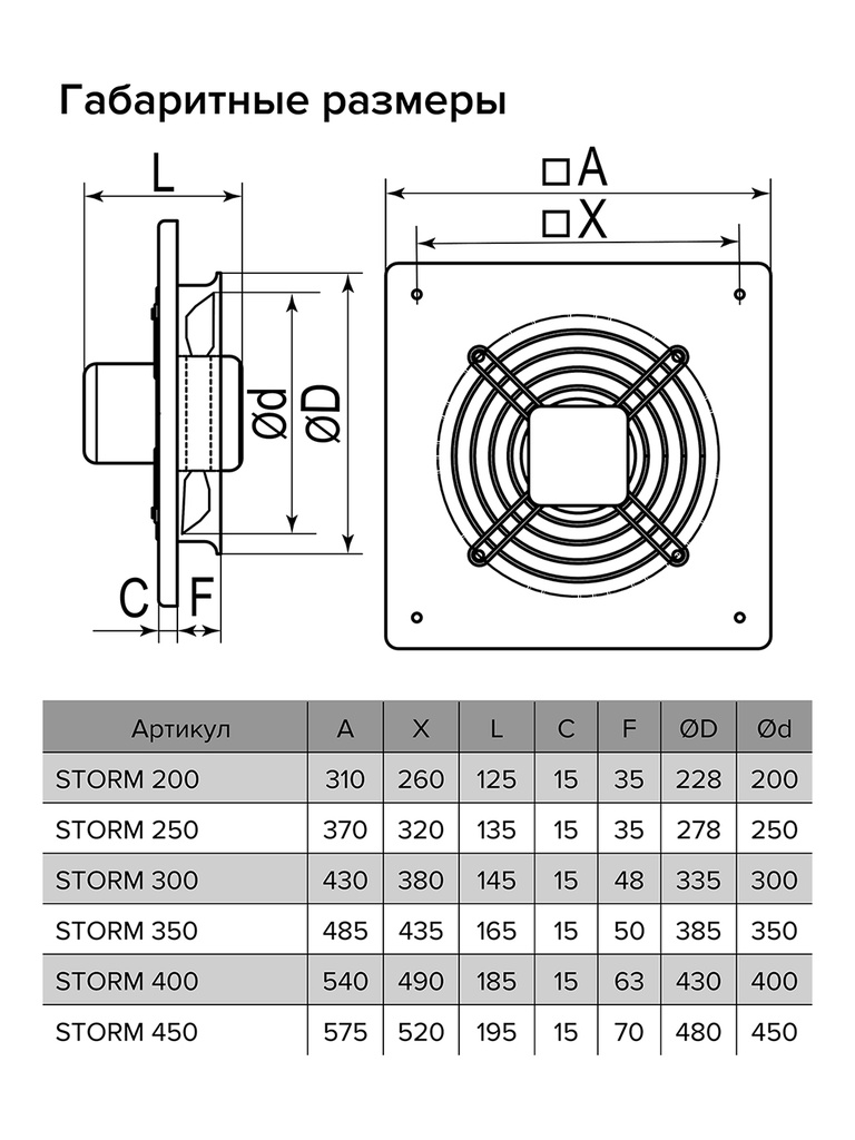 EXTRACTOR INDUSTRIAL STORM 250 - 1100 M3/HR