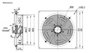 EXTRACTOR AXIAL AW-E 500 E4 - 7000 M3/HR