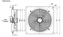 EXTRACTOR AXIAL AW-E 550 E4 - 8500 M3/HR