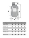 EXTRACTOR CENTRIFUGO MARS  16cm - 655 M3/HR (copiar)