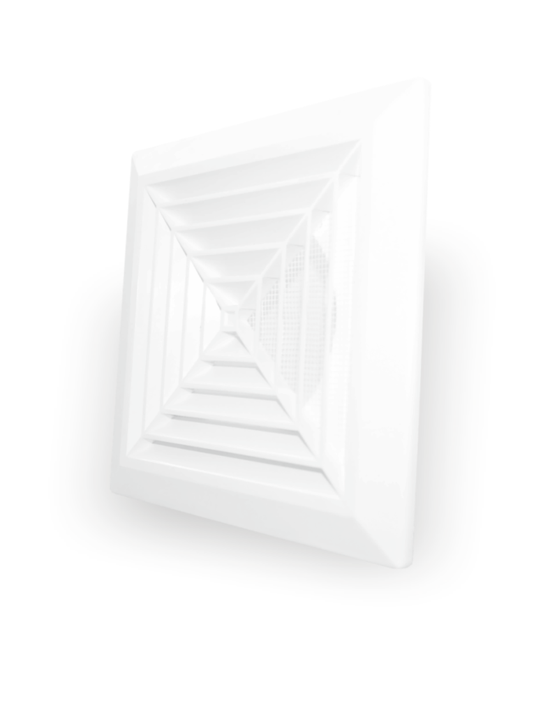 DIFUSOR DE 17.4X17.4 CM PARA DUCTO DE 4"- DOSPEL KKS 100 