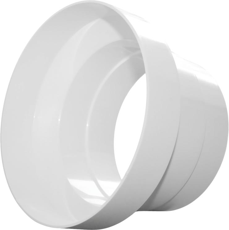 REDUCTOR REDONDO DE 150mm a 125 mm (6" a 5") - D/RE 125/150
