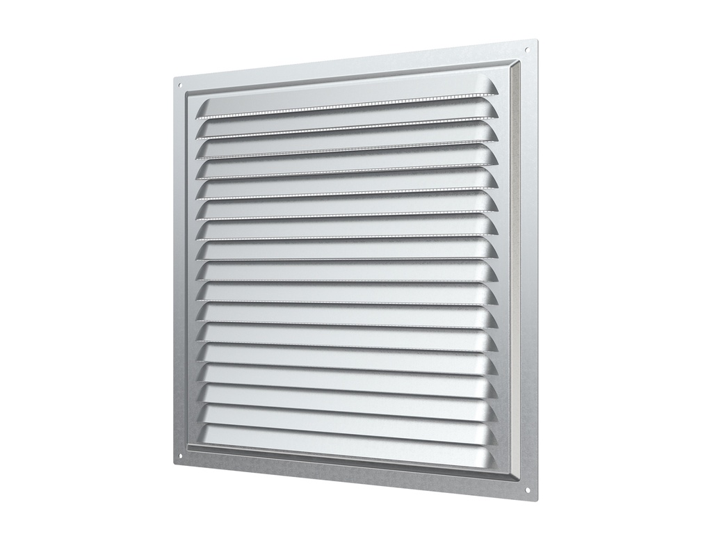 REJILLA 20x20 cm ACERO GALVANIZADO + MALLA ANTIMOSQUITO - 2020MC