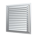 REJILLA 25x25 cm ACERO GALVANIZADO + MALLA ANTIMOSQUITO - 2525MC