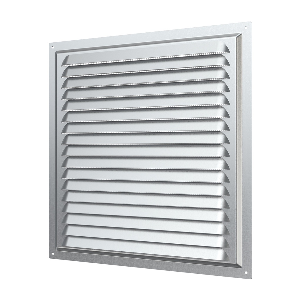 REJILLA 30x30 cm ACERO GALVANIZADO + MALLA ANTIMOSQUITO - 3030MC