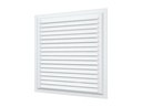 REJILLA 25x25 cm ACERO GALVANIZADO RECUBIERTO DE POLIMERO + MALLA ANTIMOSQUITO - 2525ME