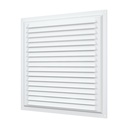 REJILLA 30x30 cm ACERO GALVANIZADO POLIMERO BLANCO - 3030ME