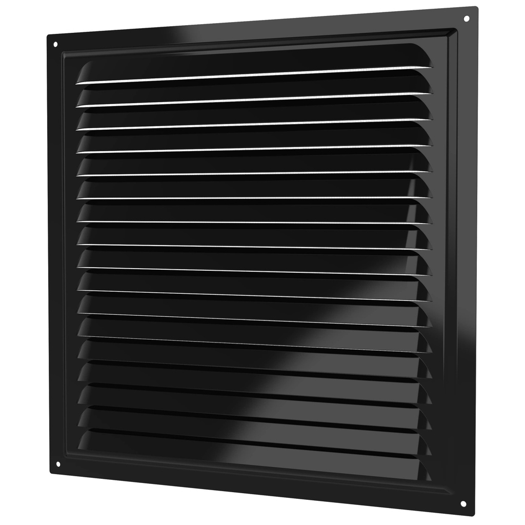 REJILLA 30x30 cm ACERO GALVANIZADO POLIMERO NEGRO - 3030ME 