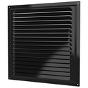 REJILLA 30x30 cm ACERO GALVANIZADO POLIMERO NEGRO - 3030ME 