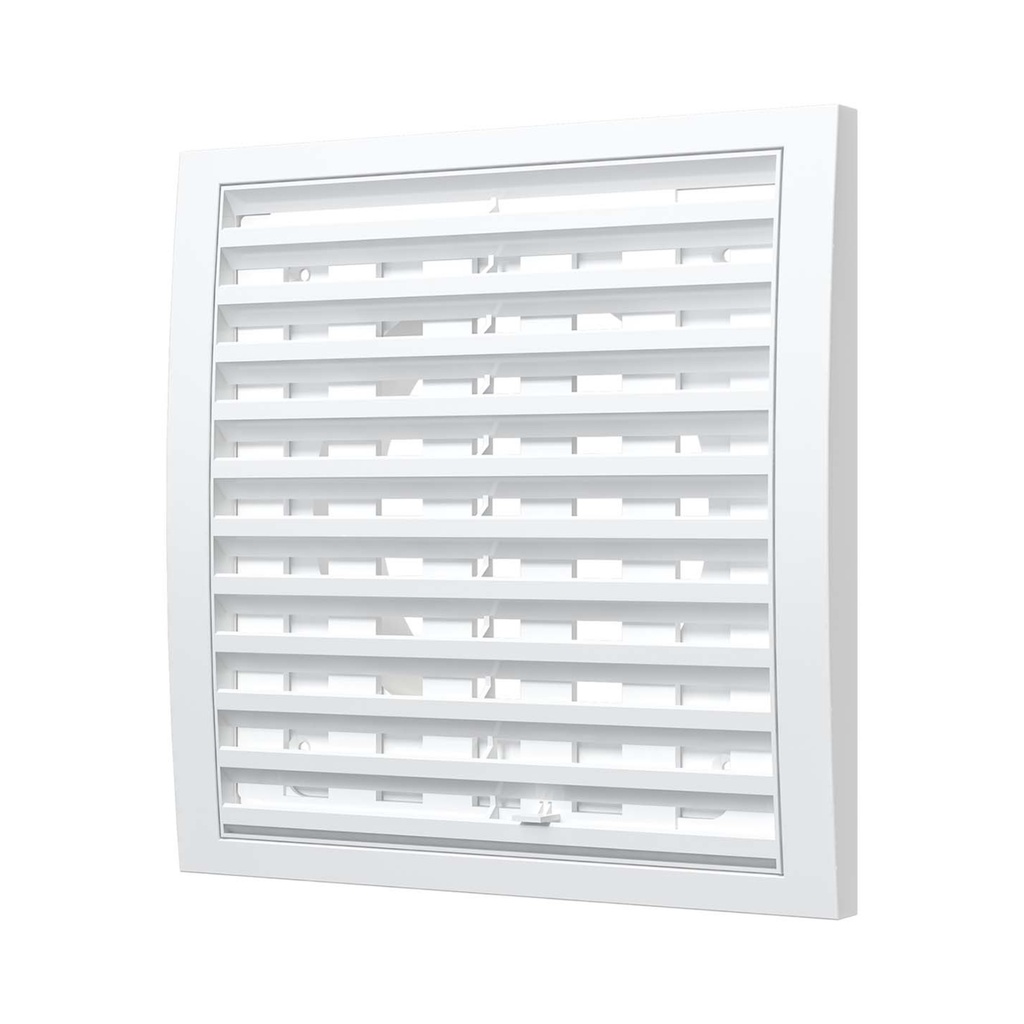 REJILLA DE 15x15 cm CON REGULADOR DE FLUJO PARA DUCTO DE 4" - ERA 1515RRP10F