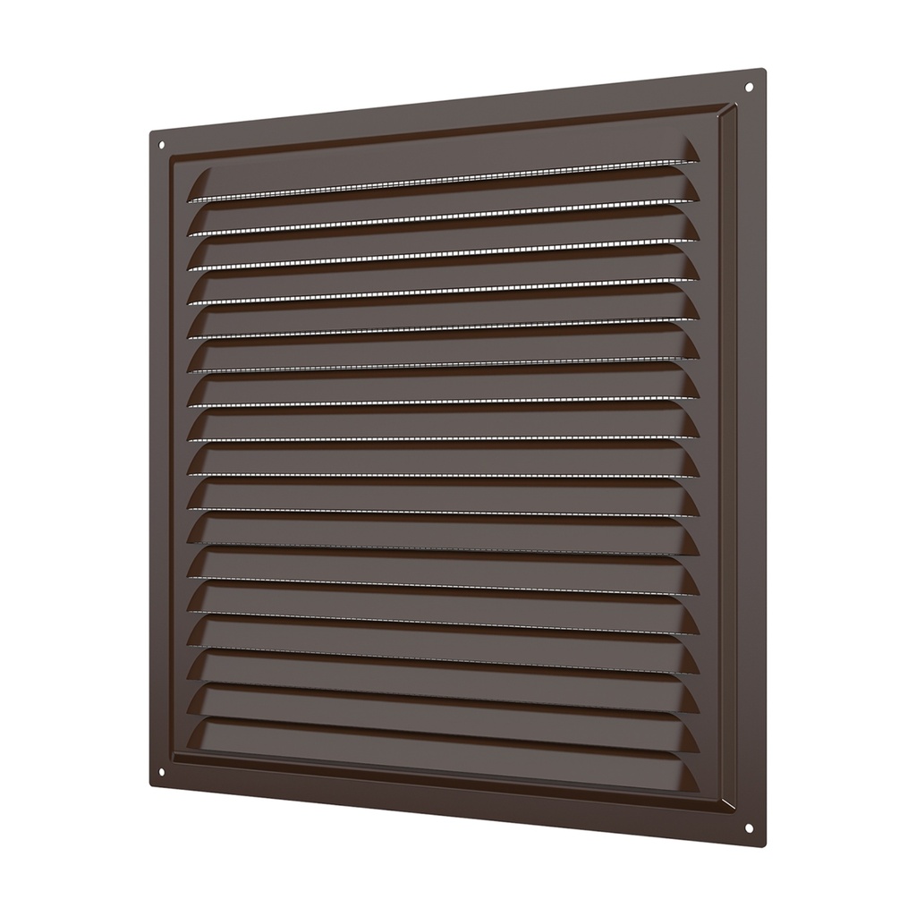 REJILLA 30x30 cm ACERO GALVANIZADO POLIMERO MARRON - 3030ME 