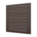 REJILLA 30x30 cm ACERO GALVANIZADO POLIMERO MARRON - 3030ME 
