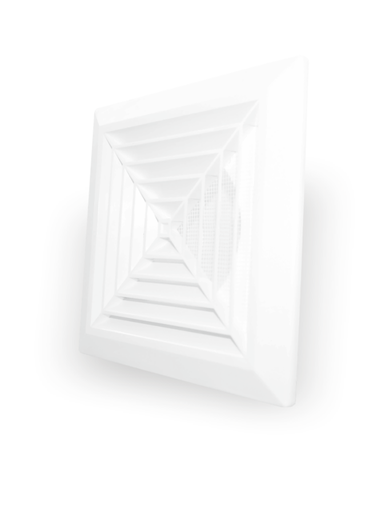 [06-0011] DIFUSOR DE 17.4X17.4 CM PARA DUCTO DE 4"- DOSPEL KKS 100 