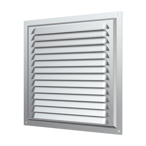 [06-0062] REJILLA 25x25 cm ACERO GALVANIZADO + MALLA ANTIMOSQUITO - 2525MC