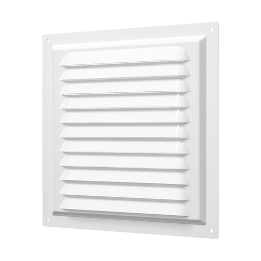 [06-0064] REJILLA 20x20 cm ACERO GALVANIZADO POLIMERO BLANCO - 2020ME
