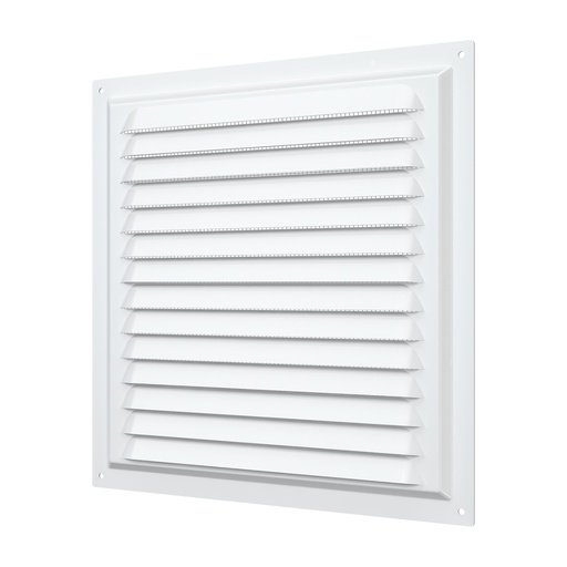 [06-0065] REJILLA 25x25 cm ACERO GALVANIZADO POLIMERO BLANCO - 2525ME