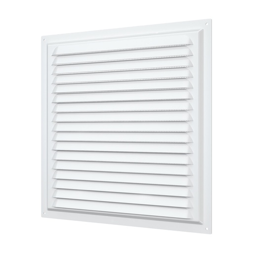 [06-0066] REJILLA 30x30 cm ACERO GALVANIZADO POLIMERO BLANCO - 3030ME