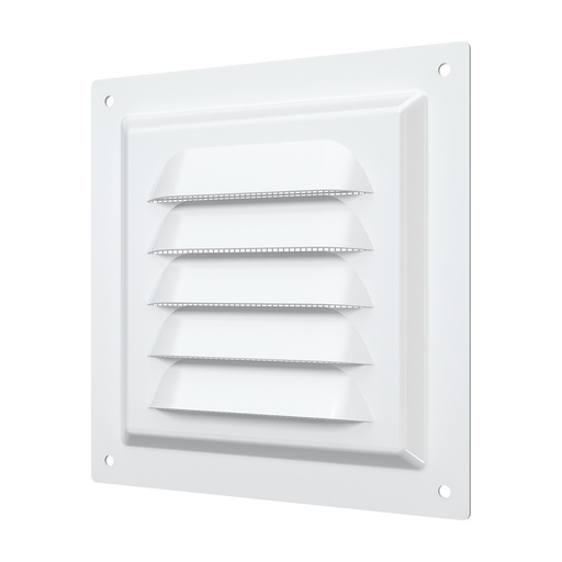 [06-0071] REJILLA 12x12 cm ACERO GALVANIZADO POLIMERO BLANCO - 1212ME